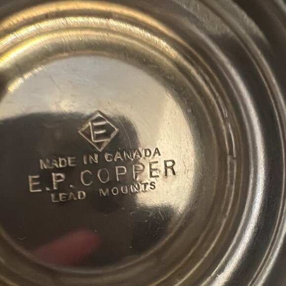 Vintage Silverplate Tea Set: Tray, Creamer, Sugar Bowl, Fork: E.P. Copper Canada - Picture 10 of 10
